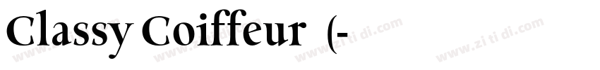 Classy Coiffeur 常规(字体转换